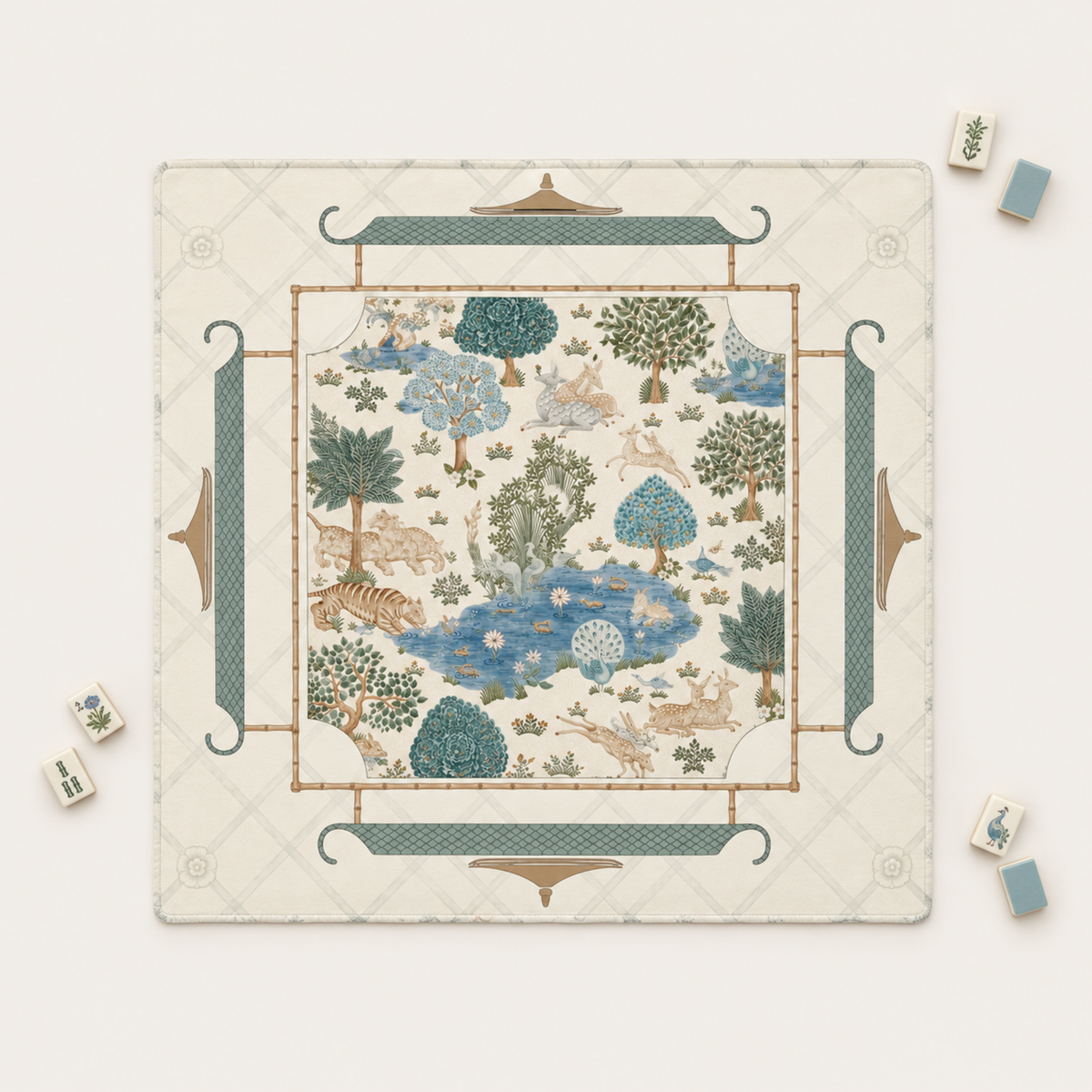 THE JADE GARDEN Mahjong Mat