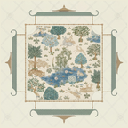 THE JADE GARDEN Mahjong Mat