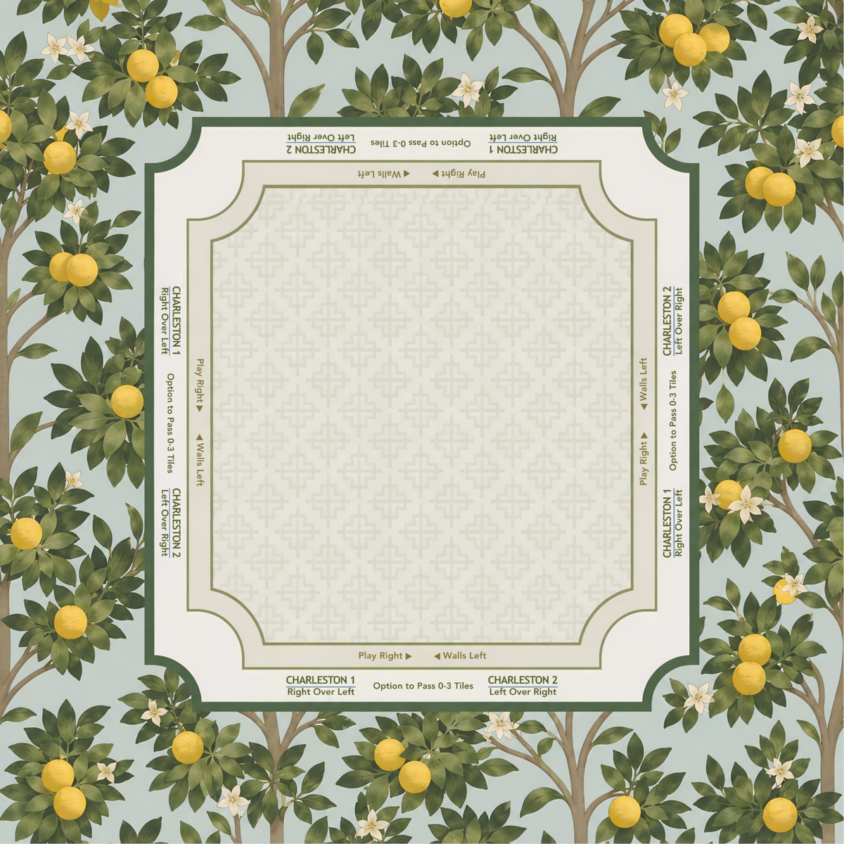 THE ORANGE GROVE Mahjong Mat