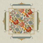 THE JACOBEAN GARDEN Mahjong Mat