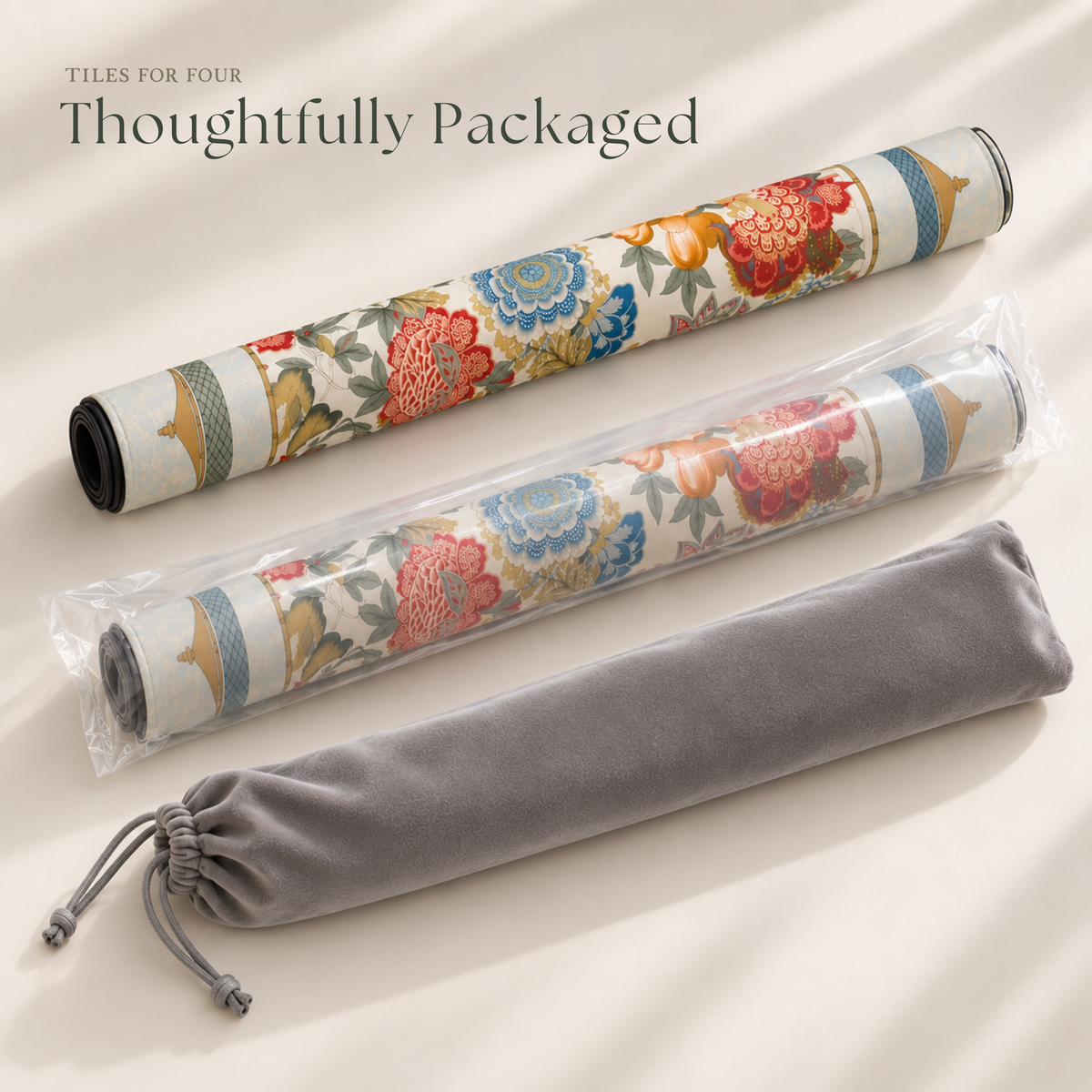 THE JACOBEAN GARDEN Mahjong Mat
