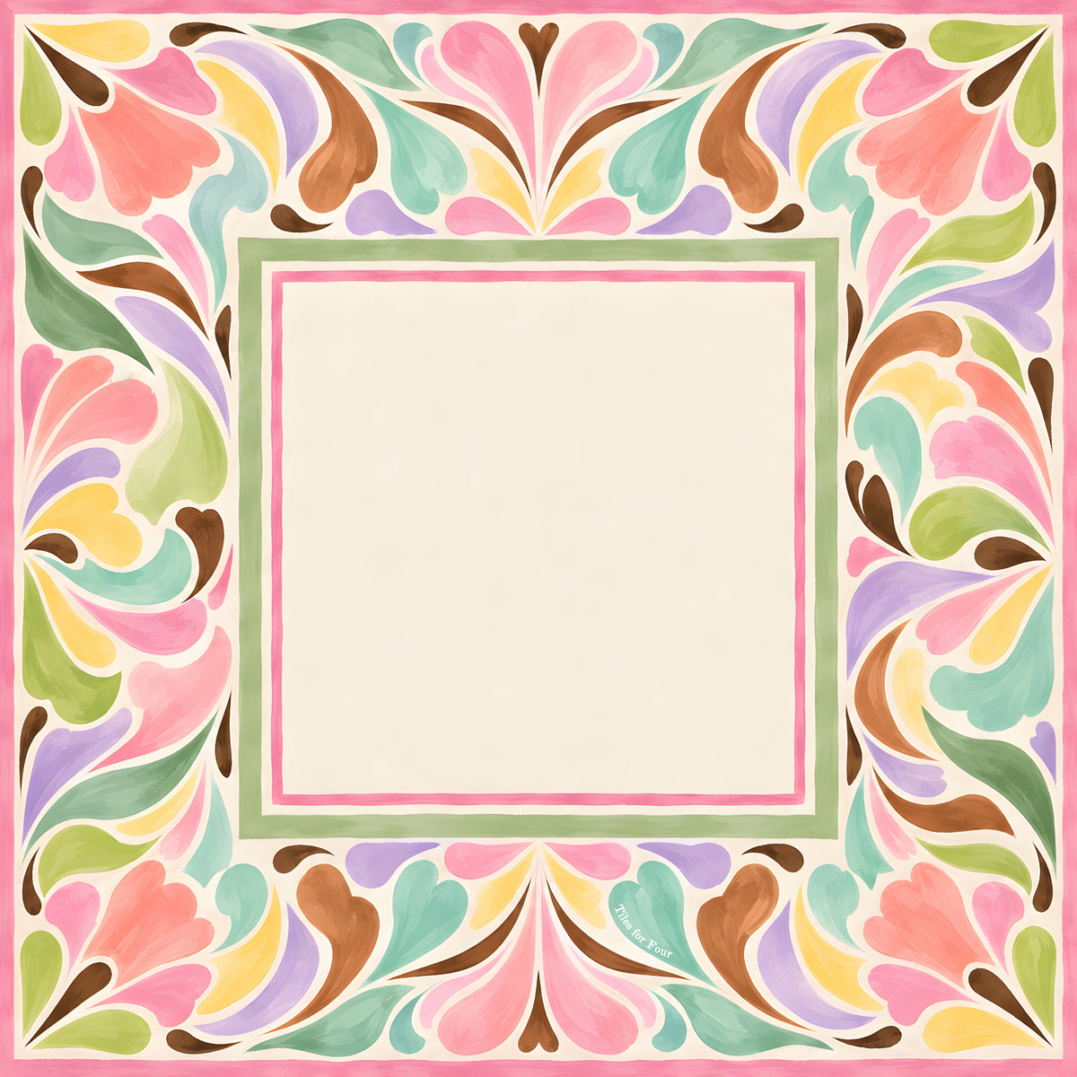 THE SWEET PEA Mahjong Mat
