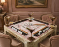 HEAVENLY PAVILION Pink Mahjong Mat — Table Game Mat, American Mahjong Accessories, Mahjong Gift, Floral Mahjong Table Mat