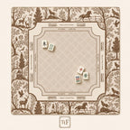 FOREST & FABLE Brown Mahjong Mat — Game Night Tile Table Mat, American Mahjong Accessories, Mahjong Gift, Mahjong Gift