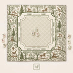 FOREST & FABLE Green Mahjong Mat — Game Night Tile Table Mat, American Mahjong Accessories, Mahjong Gift, Mahjong Gift