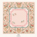 THE LANTERN GARDEN Pink Chinoiserie Mahjong Mat — Preppy Floral Game Night Tile Table Mat, American Mahjong Gift, Mahjong Accessories