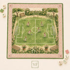 THE PICKLEBALL CLUB Preppy Bunny Mahjong Mat — Whimsical Game Night Table Mat, American Mahjong Gift, Mahjong Accessories, Green Blue Mat