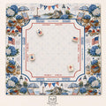 THE NANTUCKET SUMMER Preppy Coastal Mahjong Mat — 4th of July Game Night Table Mat, Mahjong Gift, Mahjong Accessories, Red White Blue Mat