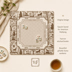 FOREST & FABLE Brown Mahjong Mat — Game Night Tile Table Mat, American Mahjong Accessories, Mahjong Gift, Mahjong Gift