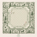 FOREST & FABLE Green Mahjong Mat — Game Night Tile Table Mat, American Mahjong Accessories, Mahjong Gift, Mahjong Gift