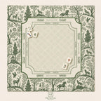 FOREST & FABLE Blue/Green/Brown Mahjong Mat — Game Night Tile Table Mat, American Mahjong Accessories, Mahjong Gift, Mahjong Gift