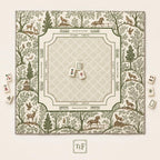 FOREST & FABLE Brown Mahjong Mat — Game Night Tile Table Mat, American Mahjong Accessories, Mahjong Gift, Mahjong Gift