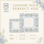 THE JACOBEAN GARDEN Chinoiserie Mahjong Mat — Floral Game Table Mat, American Mahjong Gift, Mahjong Accessories, Botanical Maximalist Mat