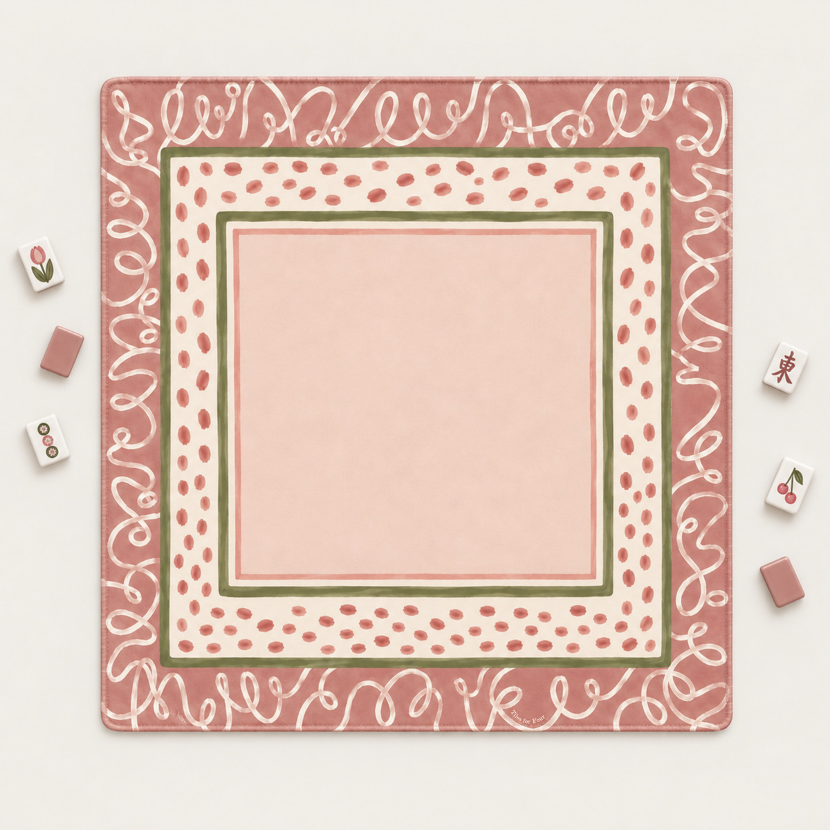 ROSY OUTLOOK Mahjong Mat – product image 1